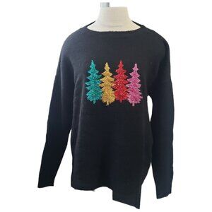 CT1773 Staccato Black Christmas Tree Sweater S